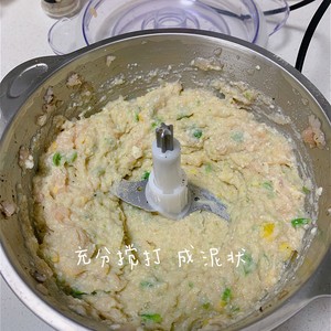 自制減肥餐低脂豆腐雞肉餅的做法 步驟4