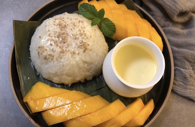 芒果椰奶糯米飯/東南亞經典美食的做法