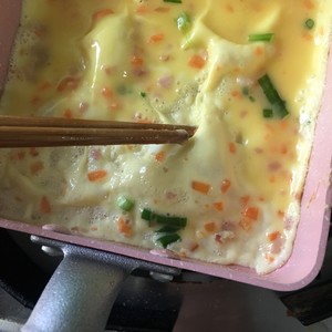 蔬菜培根玉子燒——深夜食堂的美味的做法 步驟6