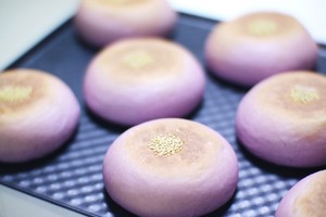 日式紫薯紫糯米包的做法 步驟25