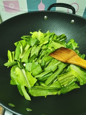 最簡單的豆豉鯪魚油麥菜的做法 步驟4