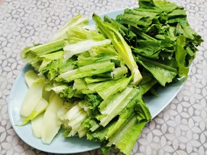 豆豉鯪魚油麥菜的做法 步驟2