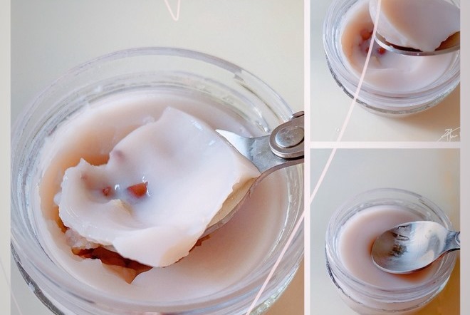 完全沒腥味的養顏美容入口即化的快手紅豆魚膠奶凍的做法