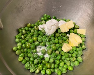 西餐配菜：奶油青豆碎 Creamed Peas的做法 步驟2